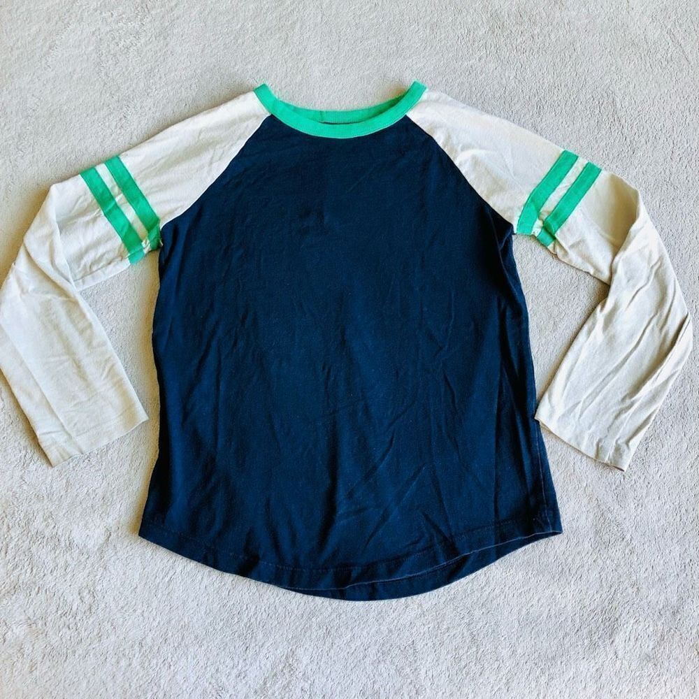Gymboree Boys Long Sleeve Color blocked Baseball T-Shirt